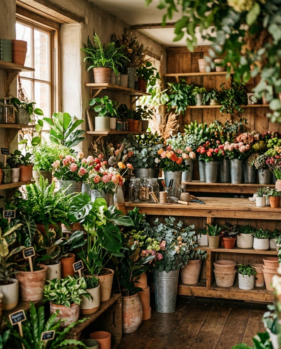 De sfeervolle winkel van G&P Flowers & Plants met verse bloemen en planten